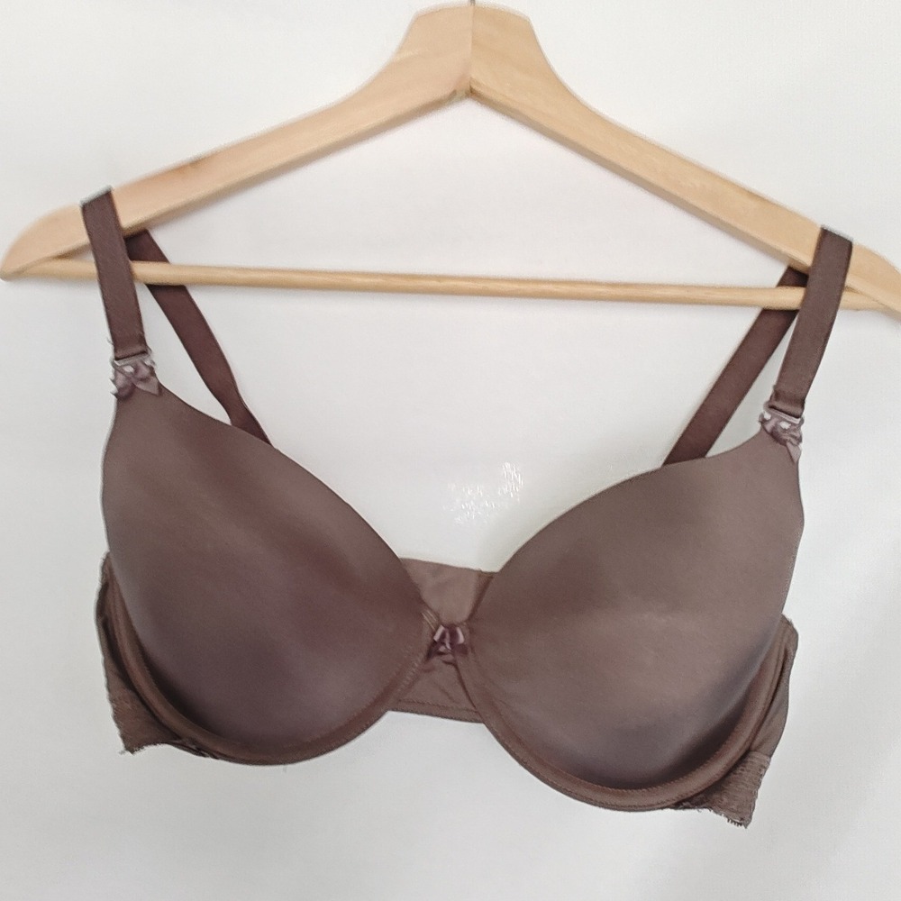Paramour by‎ Felina Bra Cushion Comfort TShirt MultiWay Straps Taupe 255455 34DD